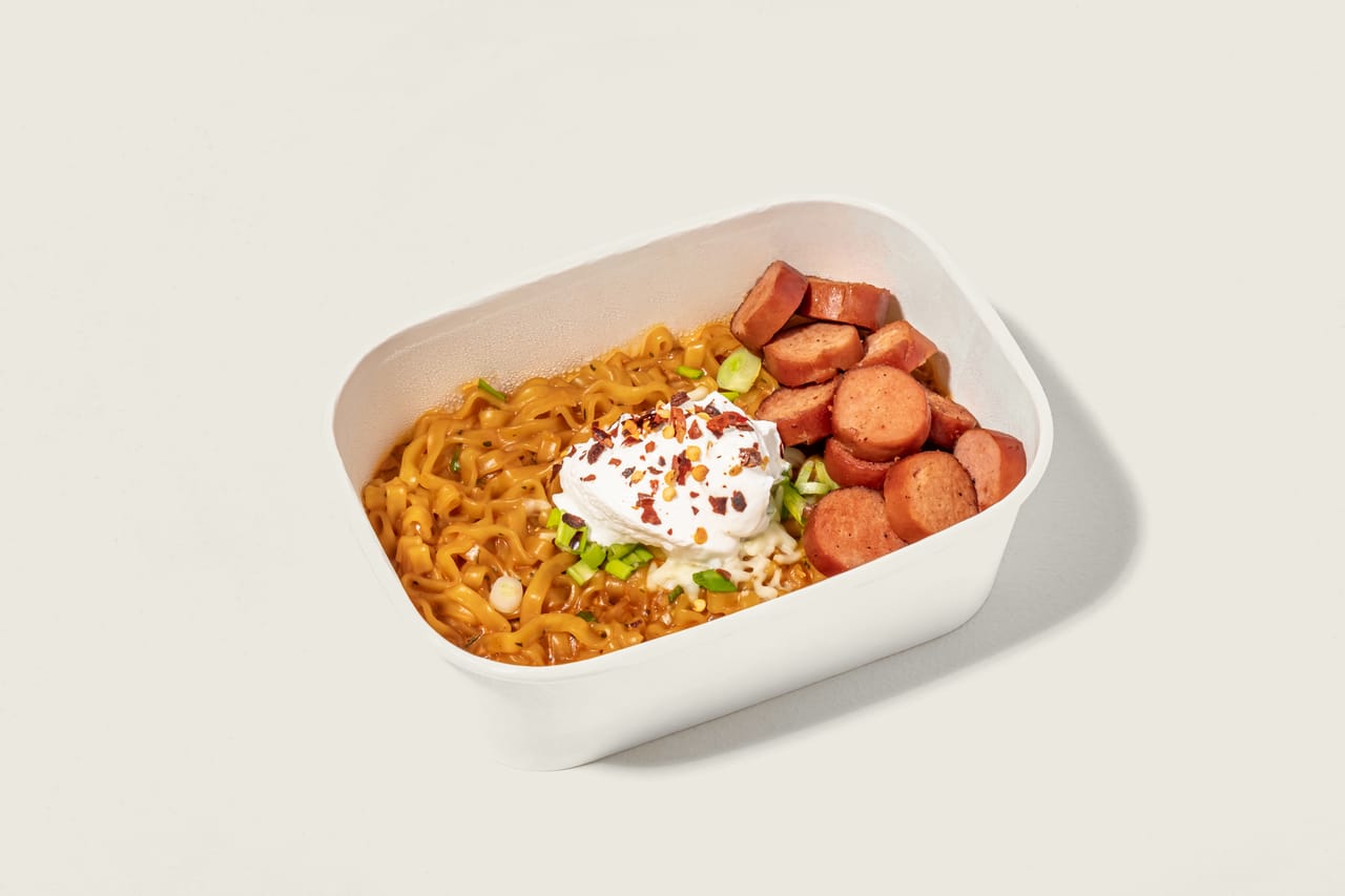 Carbonara Noodles with Sausage
